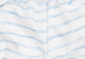 Samiboo - Prześcieradło bambusowe do gondoli - Saint-Tropez Blue Paski