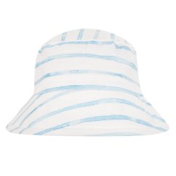 Samiboo - Kapelusz bambusowy Bucket - Saint-Tropez Blue - Paski