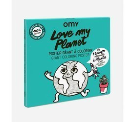 Kolorowanka 100x70cm Love My Planet | OMY 