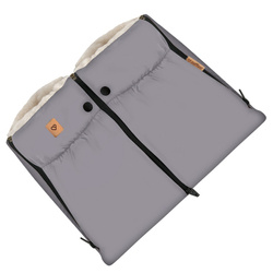 Zaffiro - Mufka do wózka Aspen - Steel grey