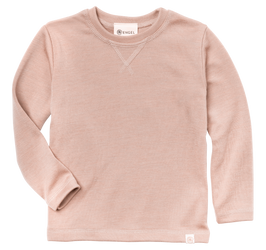 Engel Natur - Dziecięca bluzka z wełny merino i jedwabiu - Dusty rose