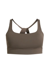 Rethinkit - Biustonosz sportowy Butter Soft Seinna - Dark brown