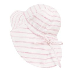 Samiboo - Kapelusz bambusowy plażowy - Saint-Tropez Pink - Paski