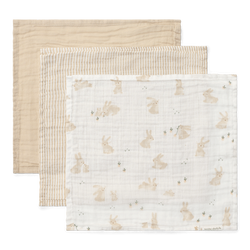 Little Dutch Chusteczki muślinowe 25x25 cm Baby Bunny
