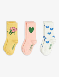 Mini Rodini Skarpetki 3-pak Alpine Flowers
