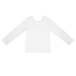 Manufaktura Falbanek - Bluzka z dekoltem na plecach - Biała