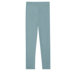 Engel Natur - Legginsy z wełny i jedwabiu - Mountain blue