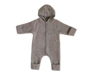 Merinowca - Kombinezon z wełny merino taupe