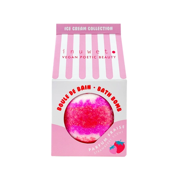 Inuwet Kula do kąpieli Ice Cream Collection Truskawka