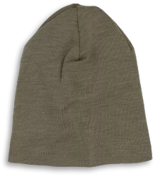 Engel Natur - Czapka z wełny i jedwabiu GOTS - Olive