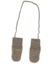 Engel Natur - Rękawiczki z wełny merino 0-1 lat - Walnuss Melange