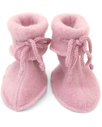 Engel Natur - Buciki z wełny merino - Rosewood Melange