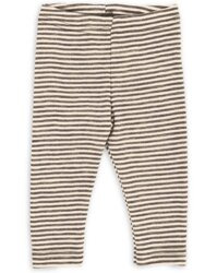 Engel Natur - Legginsy z wełny i jedwabiu - Walnuss/Natur