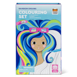 Tiger Tribe Zestaw Kolorowanek 3D – Tęczowe Sny