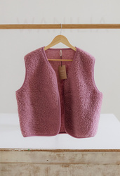 Mimimi -  Kamizelka z wełny merino - dusty pink