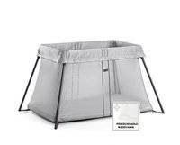 BABYBJORN - łóżeczko turystyczne LIGHT - srebrny + prześcieradło 