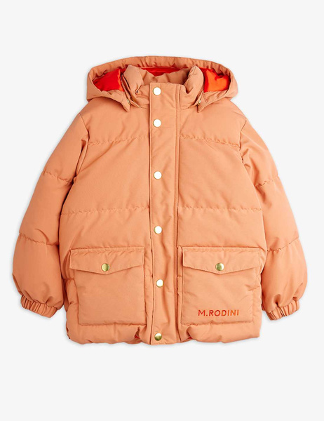 Mini Rodini Kurtka puchowa Solid heavy - różowa