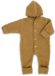Engel Natur - Kombinezon z kapturem  z wełny merino - Saffran Melange