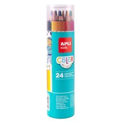 Apli Kids - Kredki ołówkowe w tubie 24 kolory