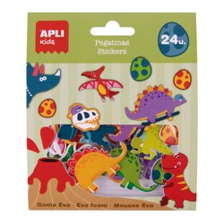 Apli Kids - Naklejki z pianki EVA 24szt. - Dinozaury