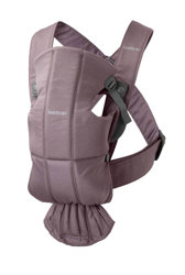 BABYBJORN MINI Cotton – nosidełko, Ciemnopurpurowy