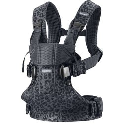 BABYBJORN ONE AIR 3D MESH  - nosidełko, Antracyt/Leopard