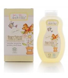 Baby Anthyllis - Delikatny płyn do kąpieli i szampon 2w1, proteiny ryżu, ekstrakt z hibiskusa z upraw organicznych 400 ml