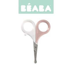 Beaba - Nożyczki do paznokci w etui - Old Pink 