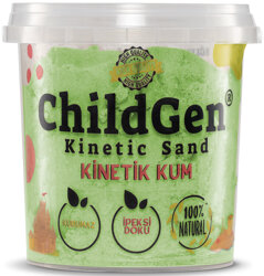 ChildGen - Piasek kinetyczny, 100% naturalny, 500g, kolor ZIELONY