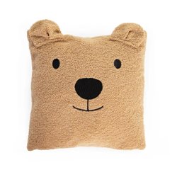 Childhome Poduszka pluszowa 40 x 40 cm Teddy bear Brown