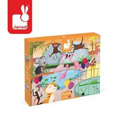 Janod - Puzzle sensoryczne Wycieczka do zoo 20 elementów