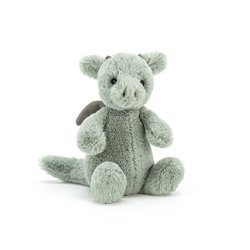 JellyCat - Smok Miętowo-Szary 18 cm