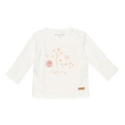 Little Dutch T-shirt z długim rękawem Flowers Natural 62cm CL21021700