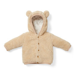 Little Dutch Zapinana bluza z kapturem Teddy - Baby Bunny Sand 74 CL25823521