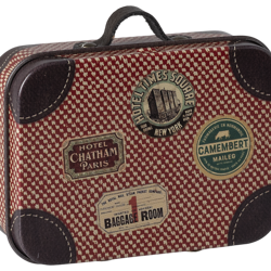 Maileg - Akcesoria - Suitcase, Micro - Red