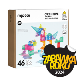 Mideer - Klocki magnetyczne 3D (46 elementów)