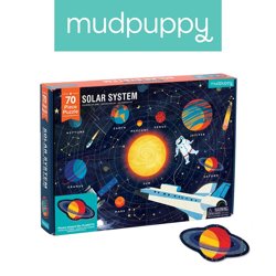 Mudpuppy - Puzzle Układ Słoneczny z elementami w kształcie planet 5+