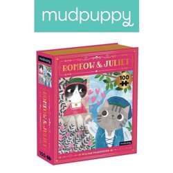 Mudpuppy Puzzle - książka „Romeomiau i Julia” Kotopowieści 100 elementów 6+