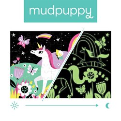 Mudpuppy Puzzle świecące w ciemności Jednorożce 100 elementów 5+