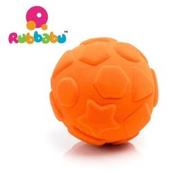 Rubbabu - Piłka figury geometryczne sensoryczna - Pomarańczowa
