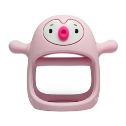 Smily Mia - Gryzak Silikonowy Pingwin Buddy - Light Pink