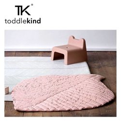 TODDLEKIND Mata do zabawy z bawełny organicznej w kształcie liścia Leaf Mat Sea Shell