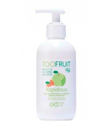 Toofruit - Szampon dermo-kojący dla dzieci, bez silikonu i siarczanów, 200ml - ZIELONE JABŁKO I MIGDAŁY 