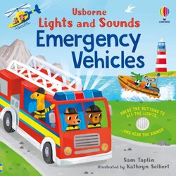 Usborne - Książka Lights and Sounds Emergency Vehicles