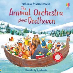 Usborne - Książka The Animal Orchestra Plays Beethoven