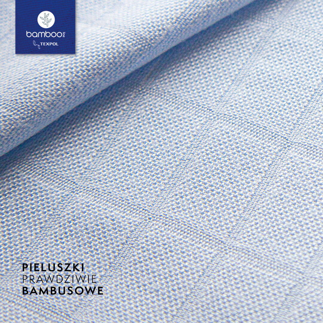 Bamboo line - Pieluszka bambusowa CLASSIC 30x30cm - Niebieski