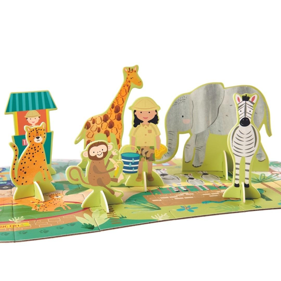 Floss&Rock - Puzzle 60 elementów - Safari Park