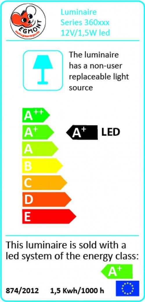 Lampka nocna LED, Grzybek, migdałowa | Egmont Toys®