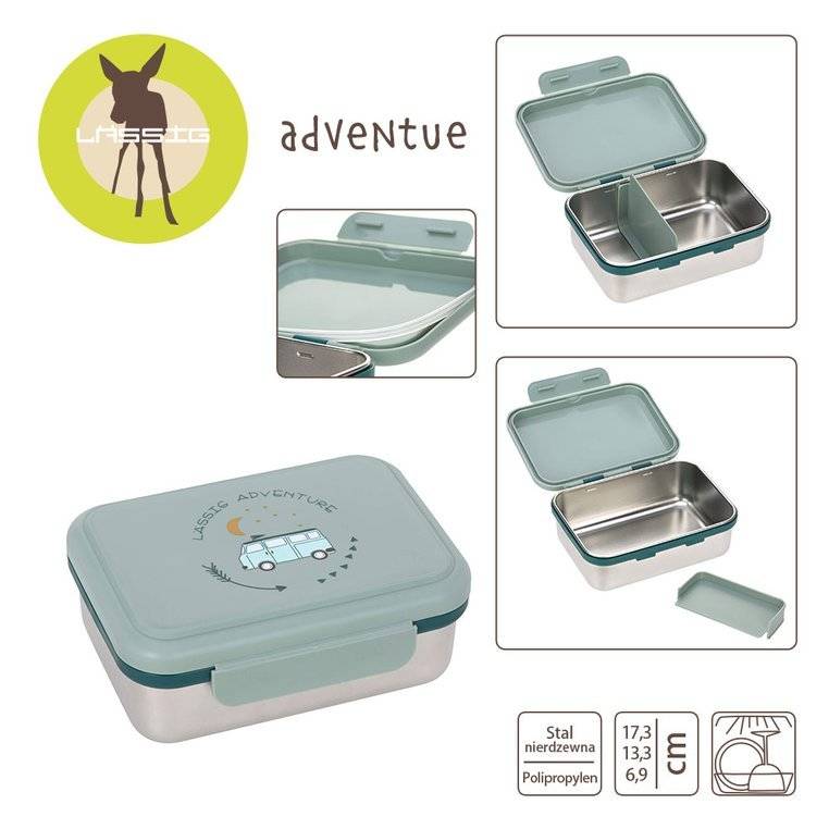 Lassig Lunchbox ze stali nierdzewnej Adventure Bus