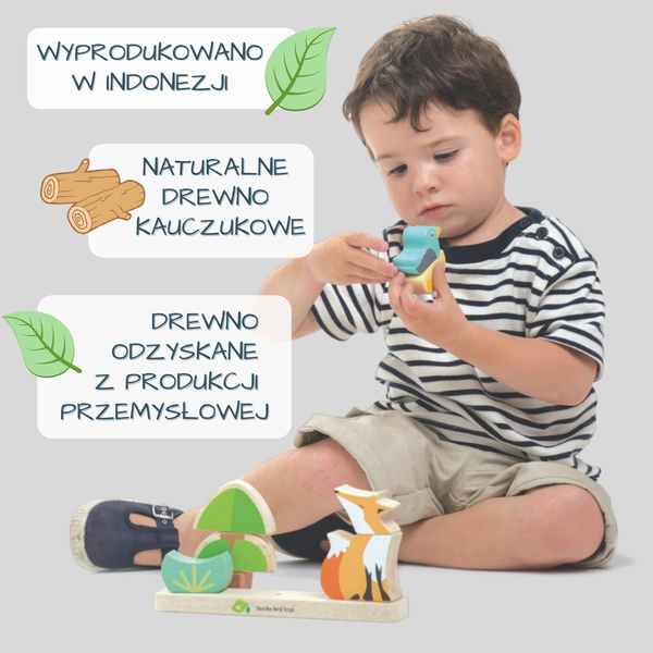 Magnetyczna układanka - Lis, Tender Leaf Toys